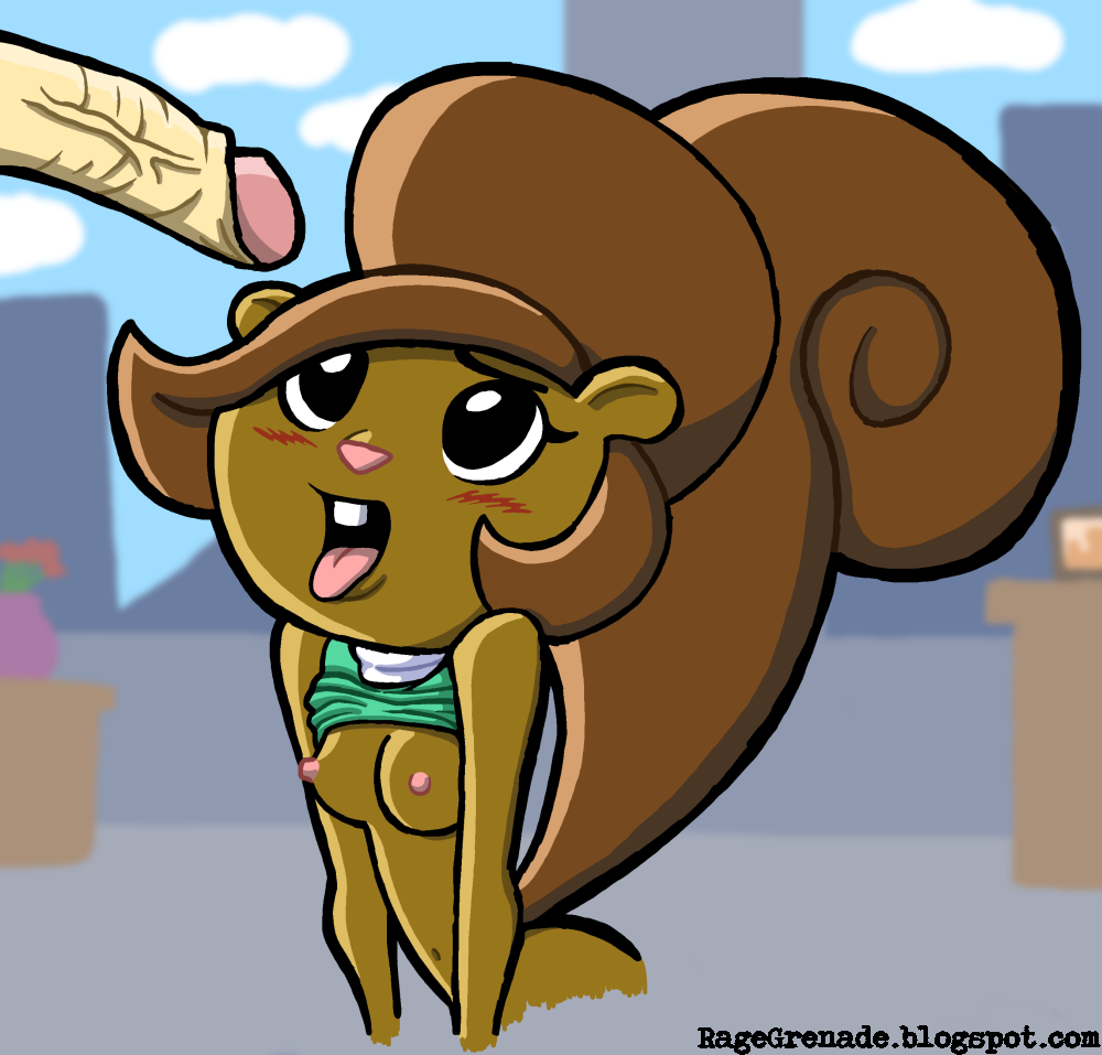 breasts brown_hair furry hanna-barbera nipples oral rage_grenade secret_squirrel secret_squirrel_show