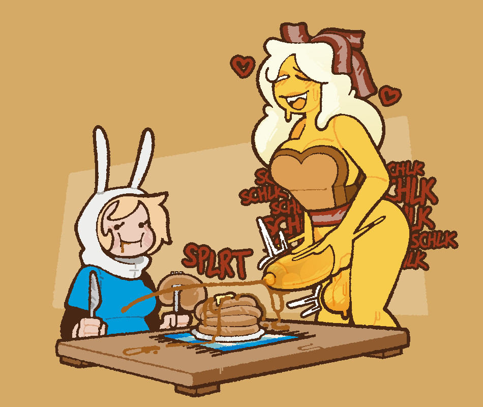 1futa 1girls adventure_time adventure_time:_fionna_&_cake big_balls big_penis blonde_hair bottomless breakfast breakfast_princess cartoon_network clothed clothing cum cum_on_food eating ejaculation erection female fionna_the_human_girl food food_creature food_humanoid food_play futa_with_female futanari heart hi_res highres huge_cock humanoid humanoid_penis maple_syrup masturbation orgasm pancake partially_clothed penis rabbit_ears smooth_balls smooth_penis trans_woman transfem tremble_lines tremble_spikes two-handed_masturbation unusual_cum warner_brothers white_hair xenopavilia