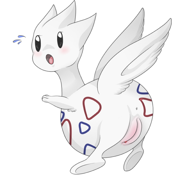 avian bird blush egging_(artist) embarrassed female feral looking_at_viewer looking_back nintendo open_mouth pokemon pokemon_(species) presenting pussy simple_background solo togetic video_games wings