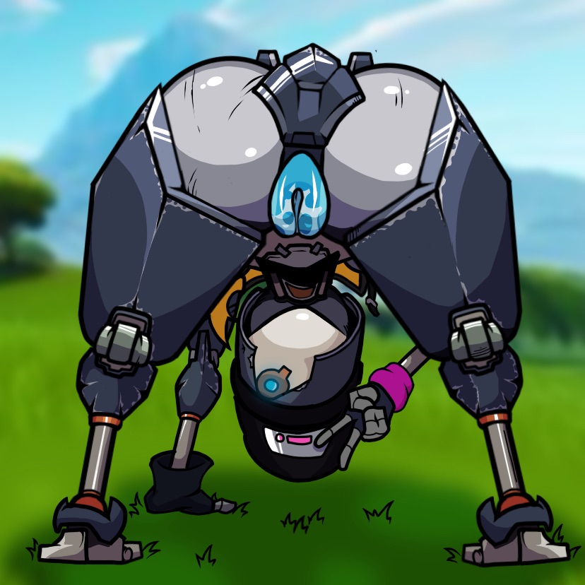 ass, big ass, big butt, big thighs, embedded penetrable sex toy, female, fortnite, fortnite: battle royale, outside, rebel (fortnite), robot, robot girl, robot humanoid, tachanka 228, tagme