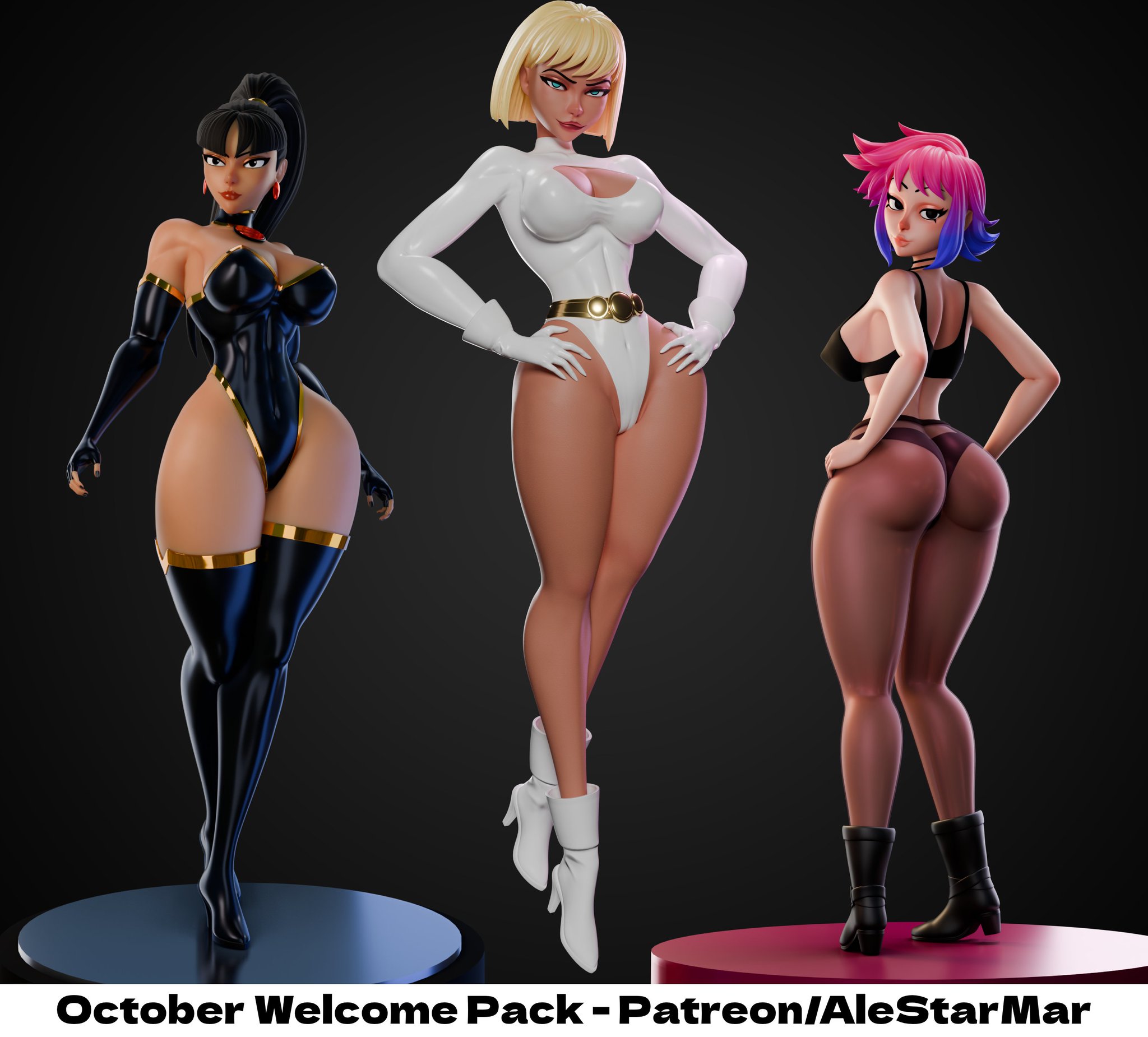 3d, 3girls, alestarmar, alien, alien girl, alien humanoid, ass, big ass, big breasts, big thighs, blonde hair, breasts, bust, busty, chest, crossover, curvaceous, curvy, curvy figure, dc, dc comics, dcau, dcuaom, digital media (artwork), female, galatea, hips, hourglass figure, huge ass, huge breasts, justice league, justice league unlimited, justice league: crisis on two earths, kryptonian, large ass, large breasts, legs, light skin, light-skinned female, lips, mary batson, mary batson (alt), mature, mature female, ramona flowers, scott pilgrim, scott pilgrim takes off, slim waist, superman (series), supervillain, supervillainess, superwoman, superwoman (mary batson), thick, thick hips, thick legs, thick thighs, thighs, villain, villainess, voluptuous, voluptuous female, waist, wide hips, wide thighs