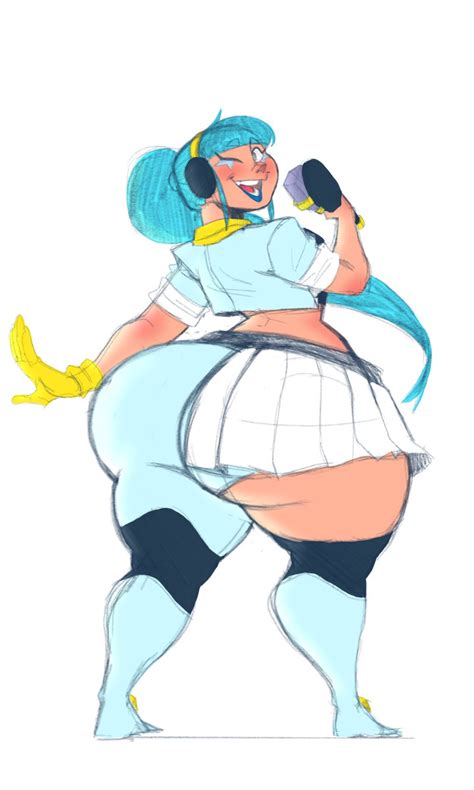 aged up, ass, ass bigger than head, ass focus, big ass, big butt, brawl stars, elpiromanias, fat ass, huge ass, janet (brawl stars), popstar, popstar janet, thick thighs, thighs bigger than head, wide hips