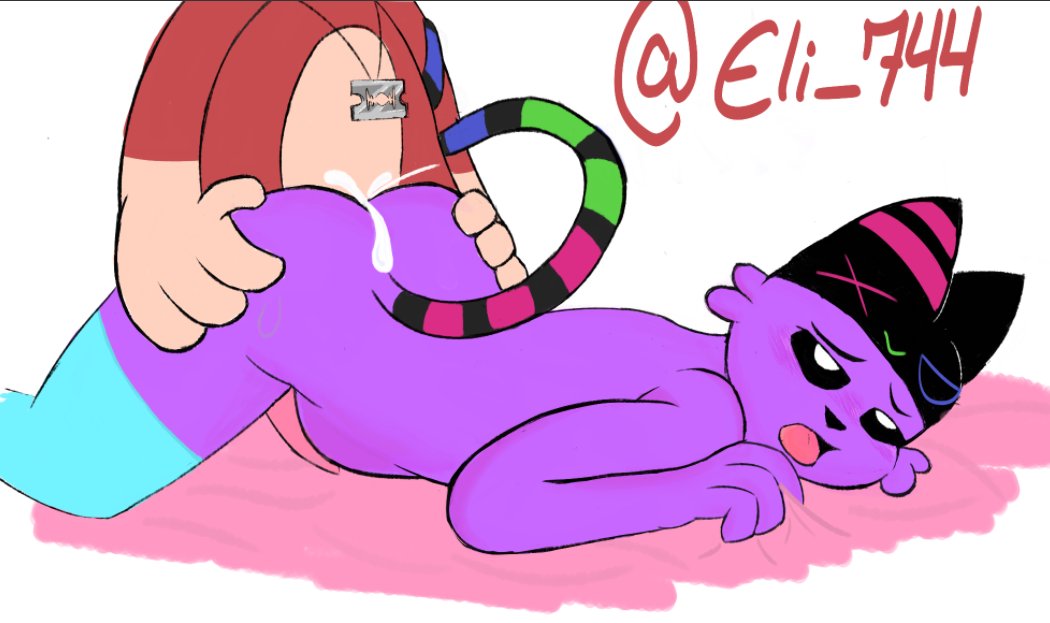 anthro anthro_on_anthro anthro_only cat catnap catnap_(poppy_playtime) critters_(poppy_playtime) domestic_cat eli_744_(artists) feline furry_only no_humans poppy_playtime poppy_playtime_(chapter_3) purple_fur purple_skin sex skullnap_(pachi_rizuu) smiling_critters tagme