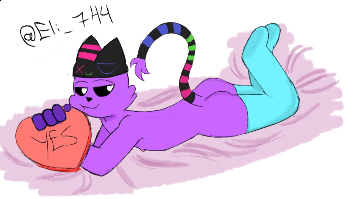 anthro anthro_on_anthro anthro_only catnap critters_(poppy_playtime) domestic_cat eli_744_(artists) feline feline furry_only no_humans poppy_playtime poppy_playtime_(chapter_3) purple_fur purple_skin sex skullnap_(pachi_rizuu) smiling_critters tagme