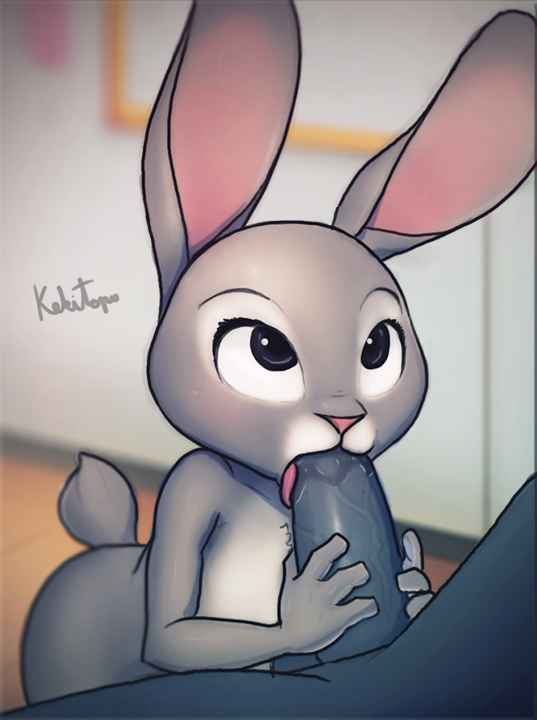 2015, 4 fingers, anthro, chief bogo, disney, fellatio, female, flat chest, fur, grey fur, inside, judy hopps, kekitopu, lagomorph, male, mammal, nude, oral, penis, pink nose, rabbit, sex, simple background, solo focus, straight, tongue out blowjob, zootopia