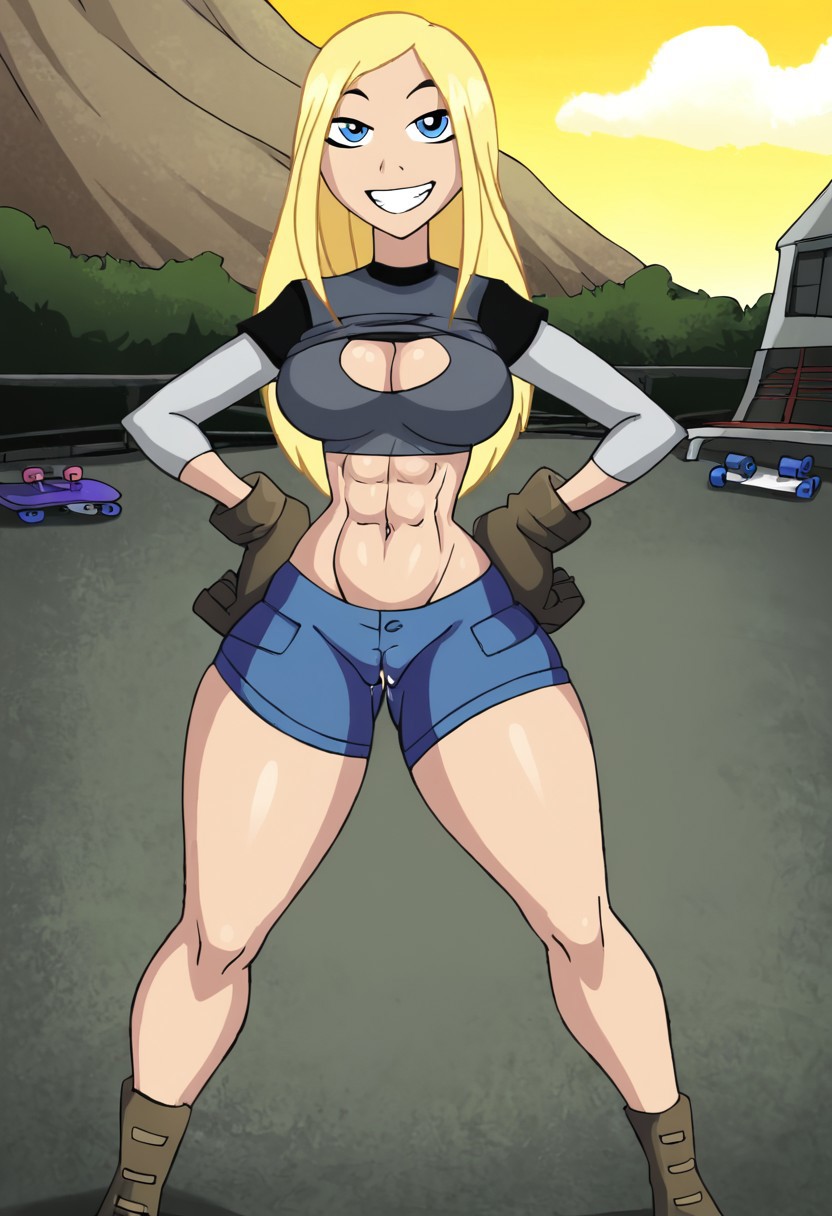 , blonde_hair_female blue_eyes pawg teen_titans terra_(dc)