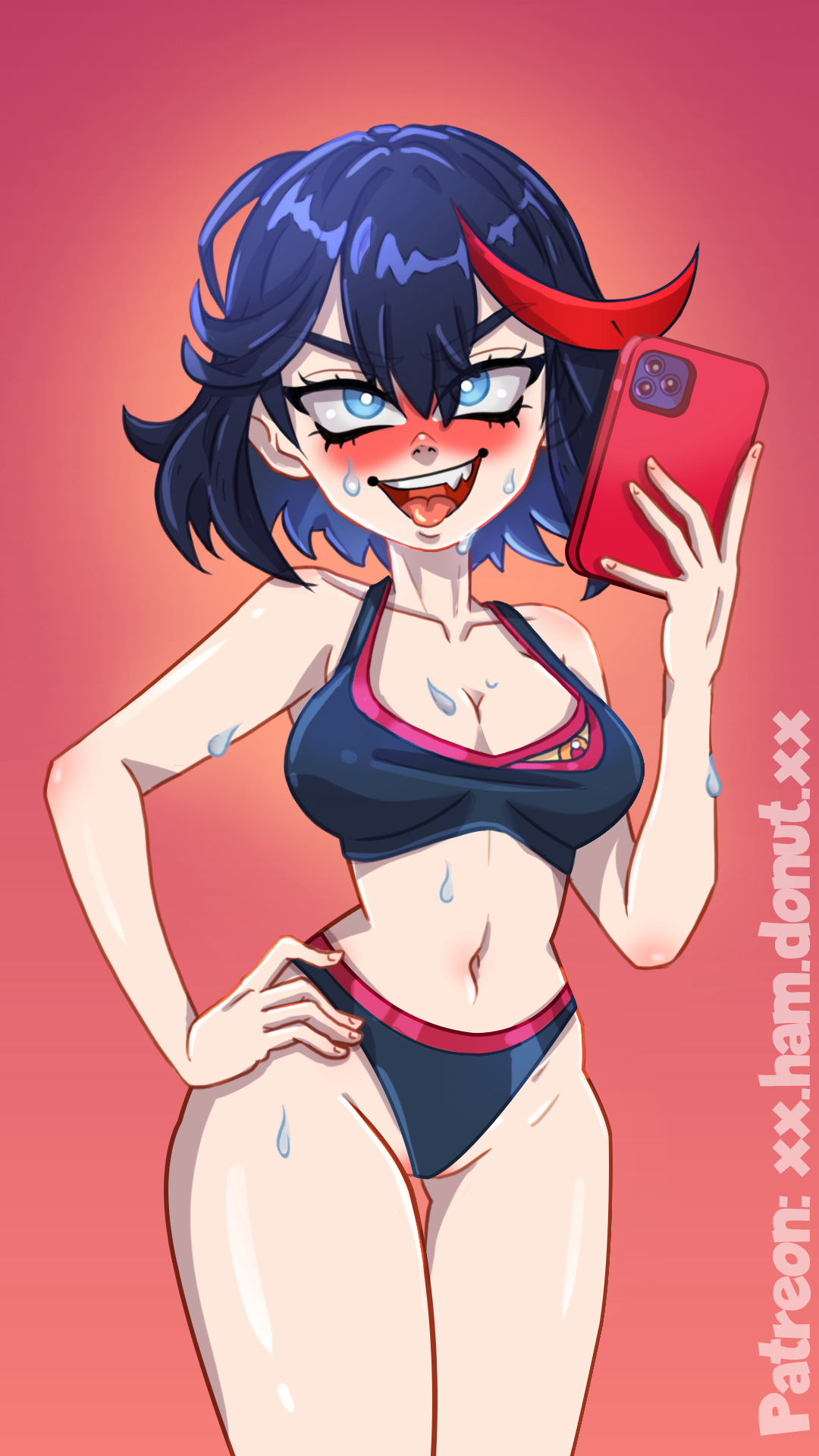 1girls, female, female only, human, kill la kill, matoi ryuuko, solo, tagme, xx.ham.donut.xx