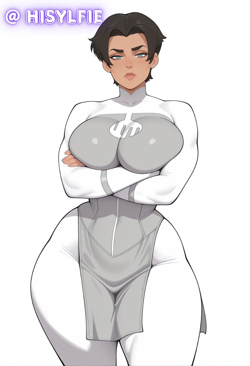 1girls, 2020s, 2026, 2026s, ai generated, alternate breast size, alternate breast size (larger), anissa, arms folded, big breasts, breasts, busty, busty female, busty girl, hisylfie, humanoid, humanoid alien, invincible, invincible (tv series), jpg, short hair, solo, solo female, solo focus, tan body, tan skin, tan skinned male, thick thighs, thunder thighs, thunderthighs, viltrumite, voluptuous, voluptuous female, watermark, wide hips, wide thighs