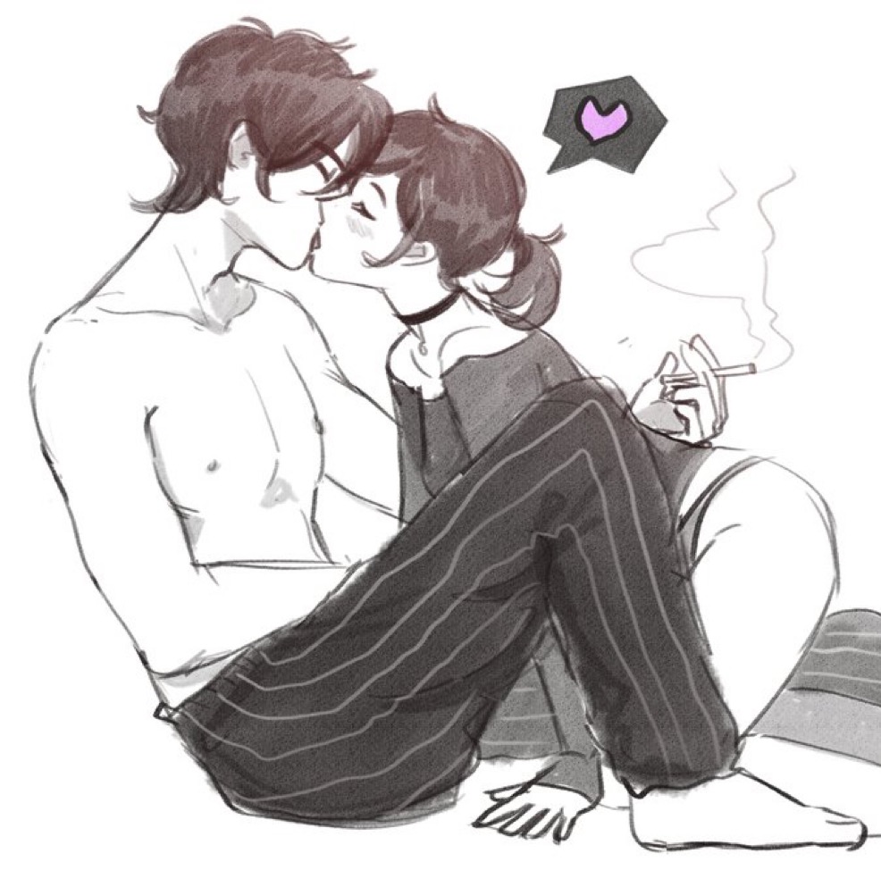 1boy, 1girls, 2d, andrew graves, ashley graves, ass, black hair, brother and sister, closed eyes, couple, female, heart, incest, kissing, male, pajamas, panties, phuonghoa198, siblings, smoking, straight, tagme, the coffin of andy and leyley, topless, topless male