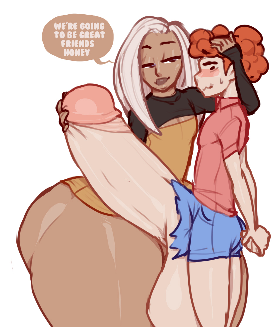 2boys, ass, ass body, balls, bimbo, bimbofication, bimboy, dark skin, dark-skinned femboy, dark-skinned male, dark-skinned sissy, femboy, feminization, girly, huge ass, huge balls, huge cock, hyper ass, hyper balls, hyper penis, interracial, interracial sex, large ass, large balls, large penis, large testicles, light skin, light-skinned male, male, multiple boys, multiple males, original, original character, original characters, penis, shaylee, shaylee (yelftea), sissification, sissy, testicles, thick lips, thick penis, trap, uncensored, yaoi, yelftea