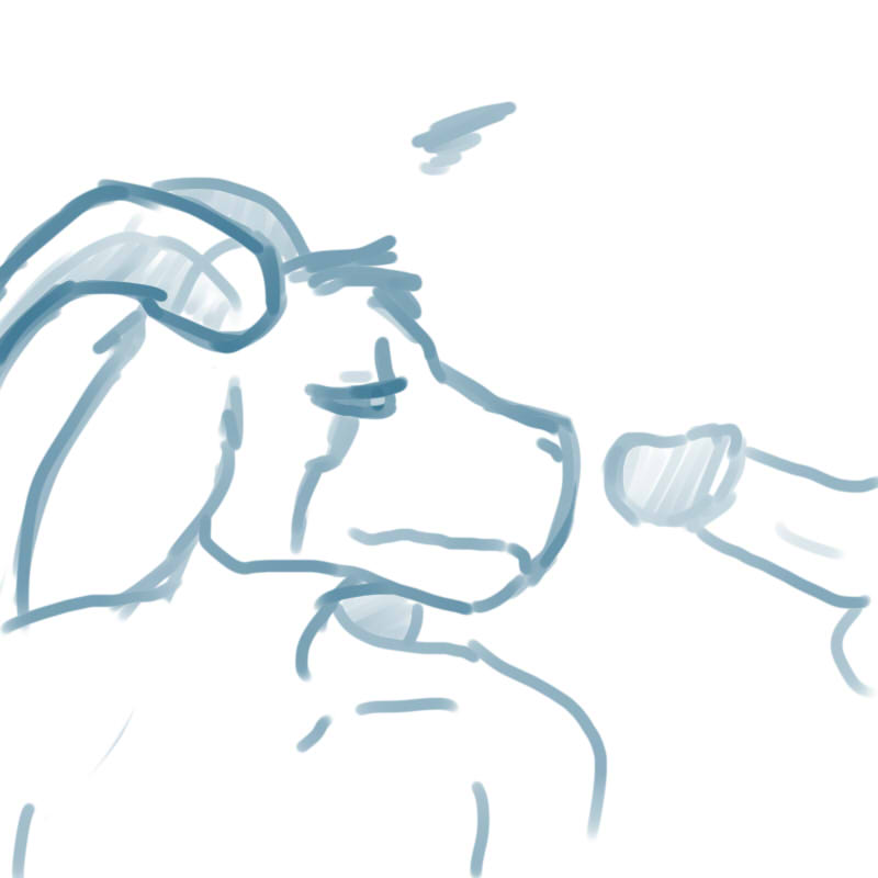 2015 :| anthro asriel_dreemurr caprine disembodied_penis duo fishboner_(artist) fur goat horn male male_only mammal monochrome penis simple_background sketch solo_focus undertale video_games white_background