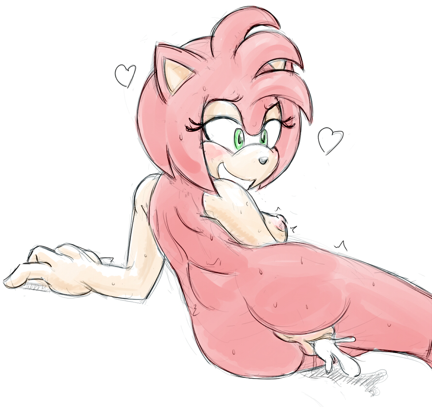 2015 amy_rose anthro anus areola ass big_breasts breasts cum cum_in_pussy cum_inside erect_nipples extraspecialzone female hedgehog mammal nipples pussy solo sonic_(series)