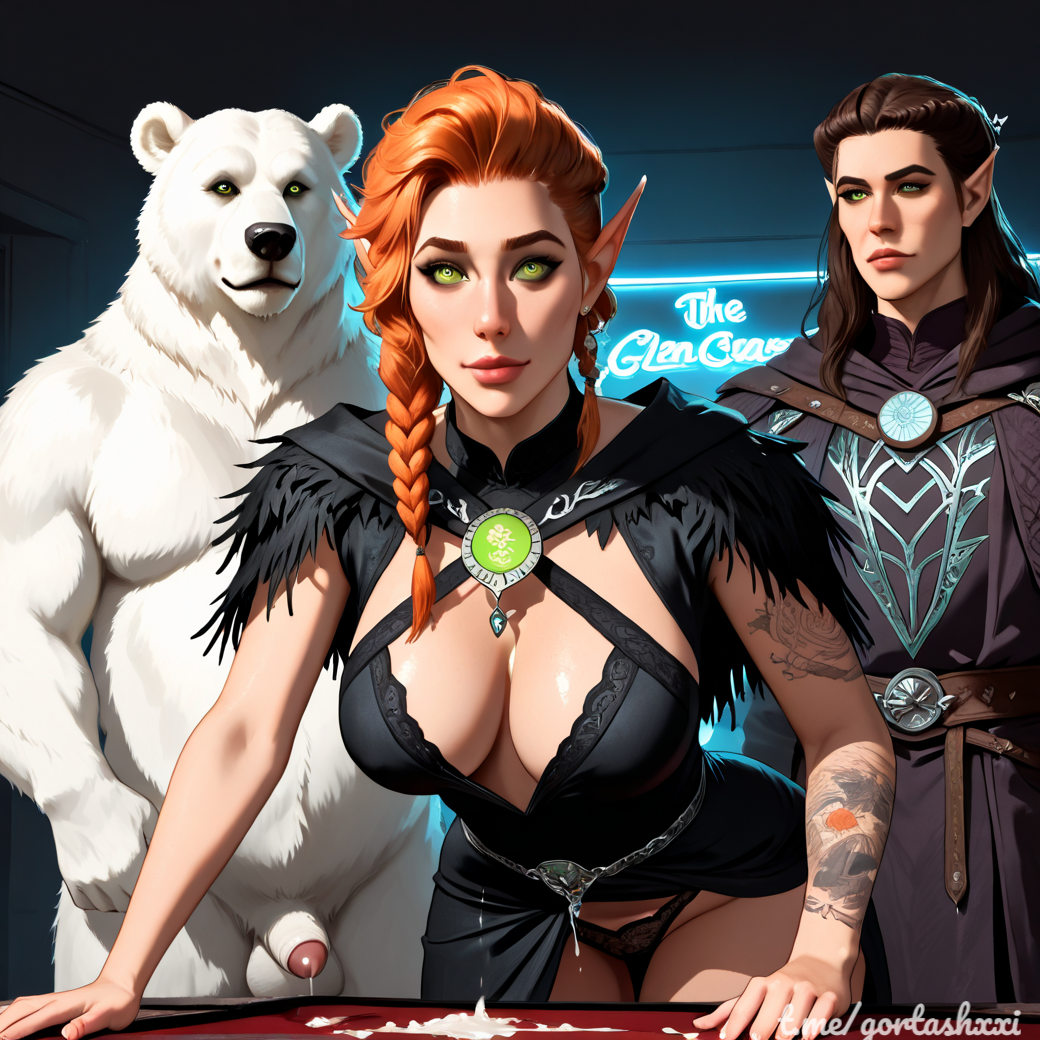 ai_generated baldur's_gate baldur's_gate_3 cum druid druid_feral kagha large_ass panties white_bear