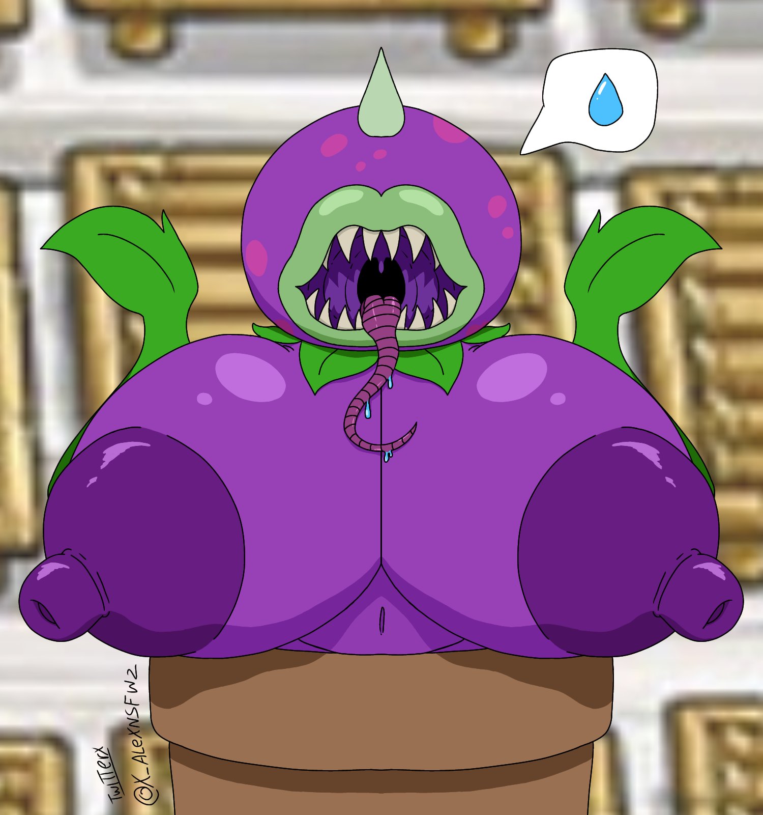 1girls, alex nsfw, anthro, anthrofied, ass, breasts, chomper (pvz), female, flora fauna, plant, plant girl, plant humanoid, plantie, plants vs zombies, plants vs. zombies, popcap games, pussy, x alexnsfw2