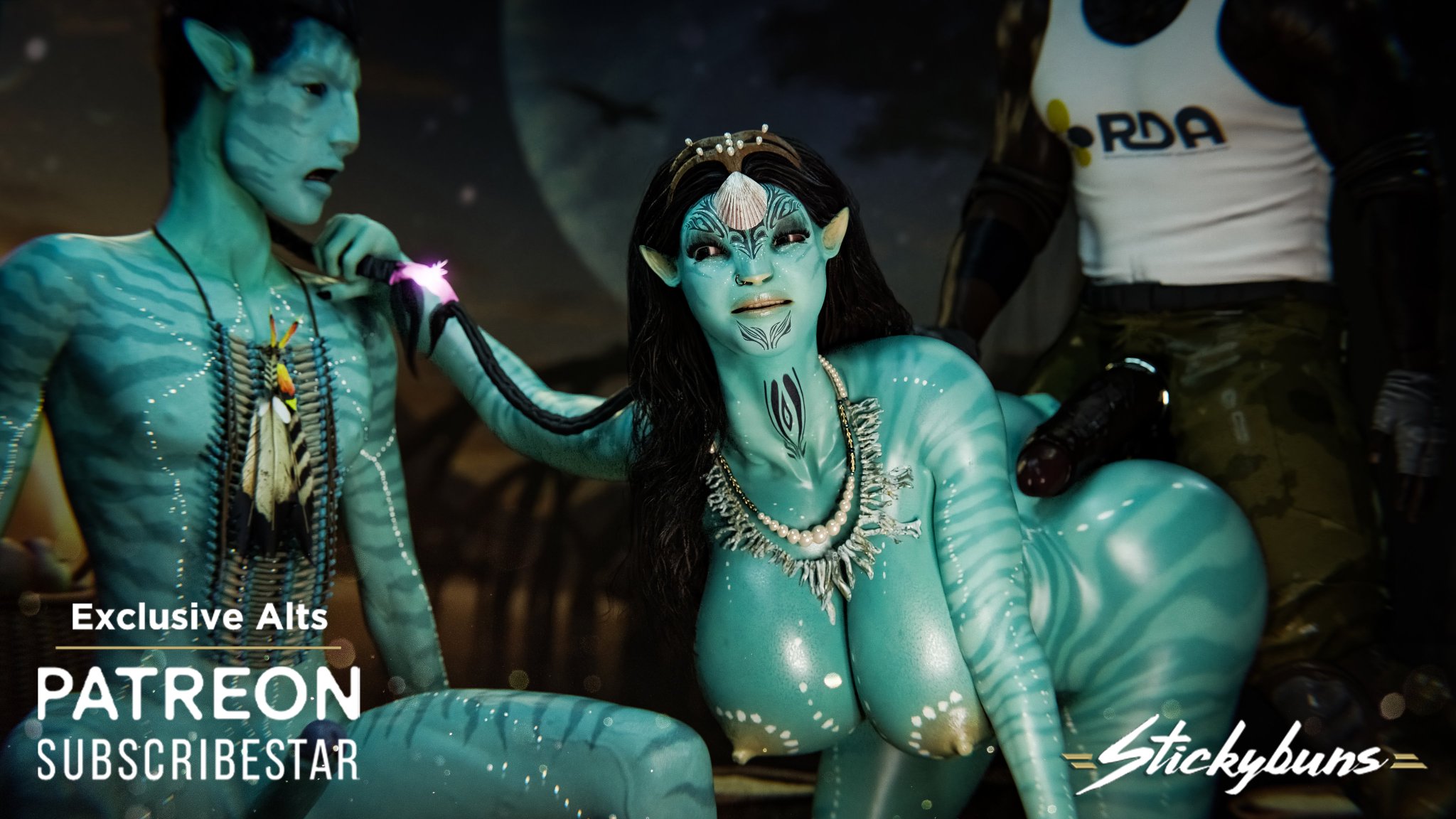 1girls, 3d, alien, alien girl, alien humanoid, avatar, big ass, big breasts, blue body, blue skin, blue-skinned female, breasts, curvaceous, curvy, curvy figure, dark-skinned male, female, hips, hourglass figure, huge ass, huge breasts, humanoid, large ass, large breasts, legs, mature, mature female, na'vi, patreon exclusive, ronal, slim waist, stickybuns, tall, tall female, thick, thick hips, thick legs, thick thighs, thighs, voluptuous, waist, wide hips