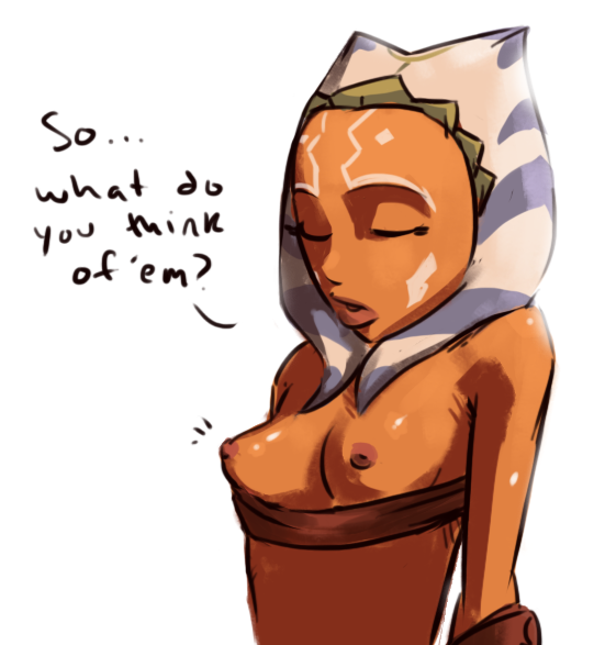 1girls ahsoka_tano alien breasts clone_wars english_text female female_only nipples solo star_wars tagme text the_clone_wars:_season_one togruta tourbillon