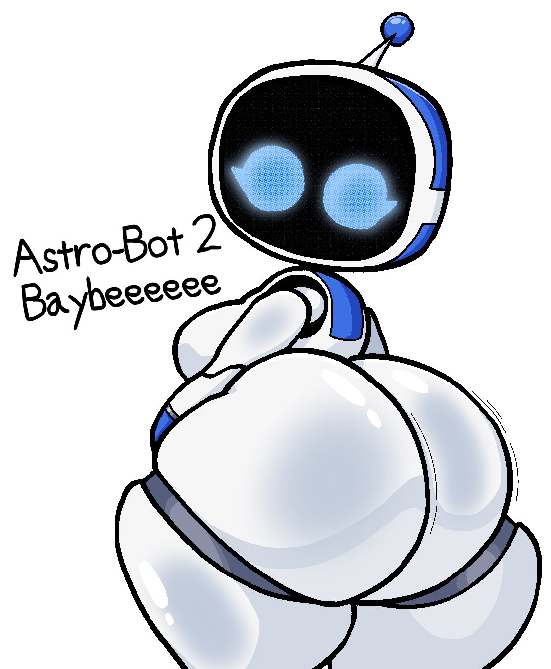 ass, ass focus, astro bot, astro bot (series), big ass, big breasts, breasts, bubble ass, bubble butt, fat ass, female, gigantic ass, huge ass, huge breasts, lewdewott, robot, round ass, thick, thick ass, thick thighs, thighs, voluptuous, voluptuous female, wide hips
