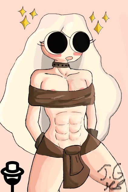 1girl abs female flat_chest flat_chested loincloth muscular_female open_mouth tagme xiaro