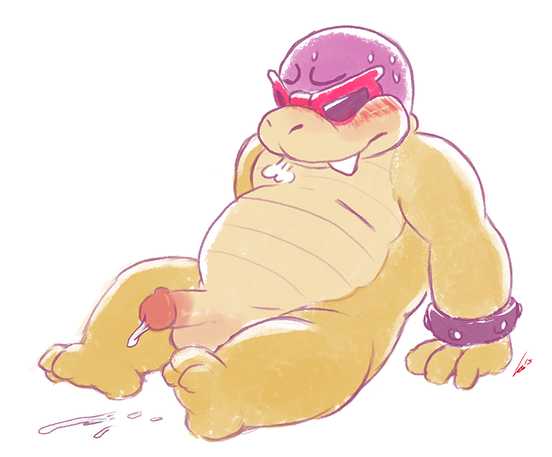 balls cum koopa koopaling koopalings male male_only mario_(series) nintendo penis rohly roy_koopa