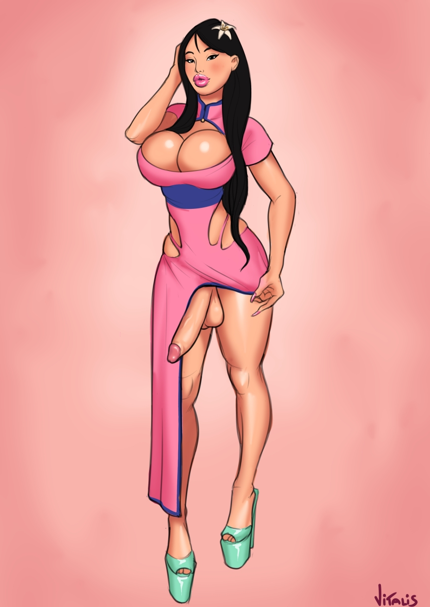 1futa asian asian_futanari balls balls_under_clothes big_lips bimbo black_hair bottomless_skirt breasts china_dress chinese cleavage cleavage_cutout curvy disney disney_princess dress erection erection_under_clothes erection_under_skirt eyeliner fa_mulan futa_only futa_sans_pussy futanari hair_flower high_heels huge_breasts human intersex lipstick long_fingernails long_hair makeup mulan no_panties open_toe_shoes penis penis_out penis_under_clothes penis_under_dress penis_under_skirt platform_heels puffy_lips skirt skirt_lift solo solo_futa standing testicles thick_lips uncensored vitalis wide_hips