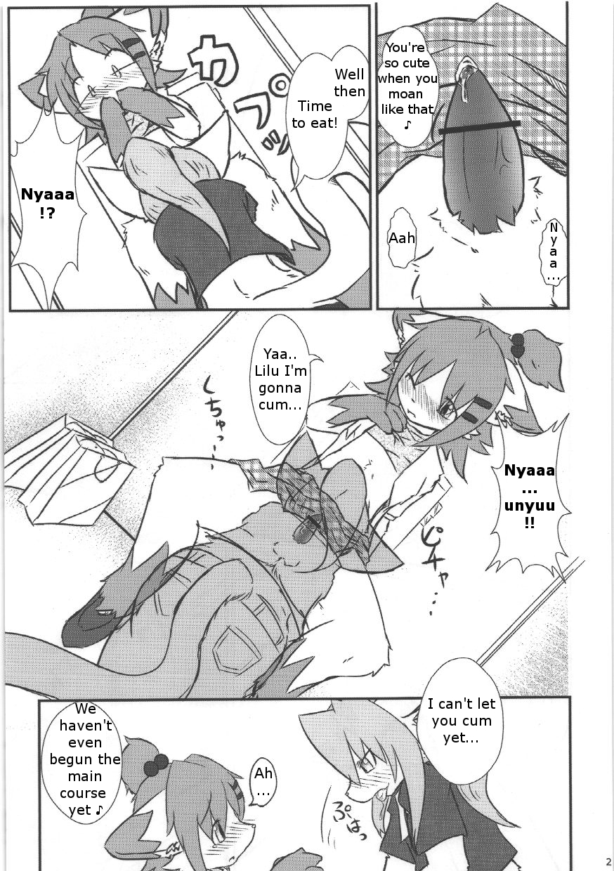 animal_genitalia anthro blush censored clothed clothing comic covering_mouth crossdressing dialogue doujinshi duo english_text feline fellatio female fur hair lala mammal midriff monochrome open_mouth oral penis precum saliva seishun_18kin_kippu4 sex simple_background skirt speech_bubble text toilet tongue