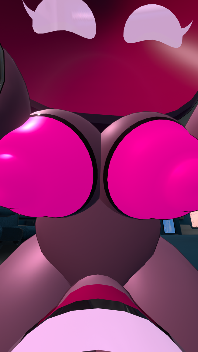 astro_bot imminent_oral looking_down_at_viewer oral_invitation pink_nipples pink_penis questionable_consent robot_girl taker_pov vrchat vrchat_avatar