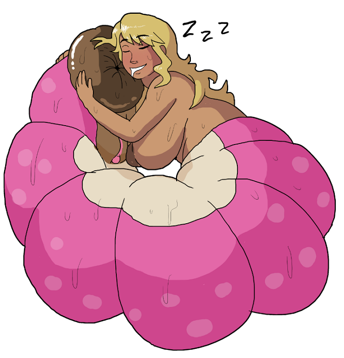 blonde_hair cuddling cute facesitting female gastropod gross hyper_anus nectar_(xample) self_facesitting sleeping slug solo tagme taur weird worm xample