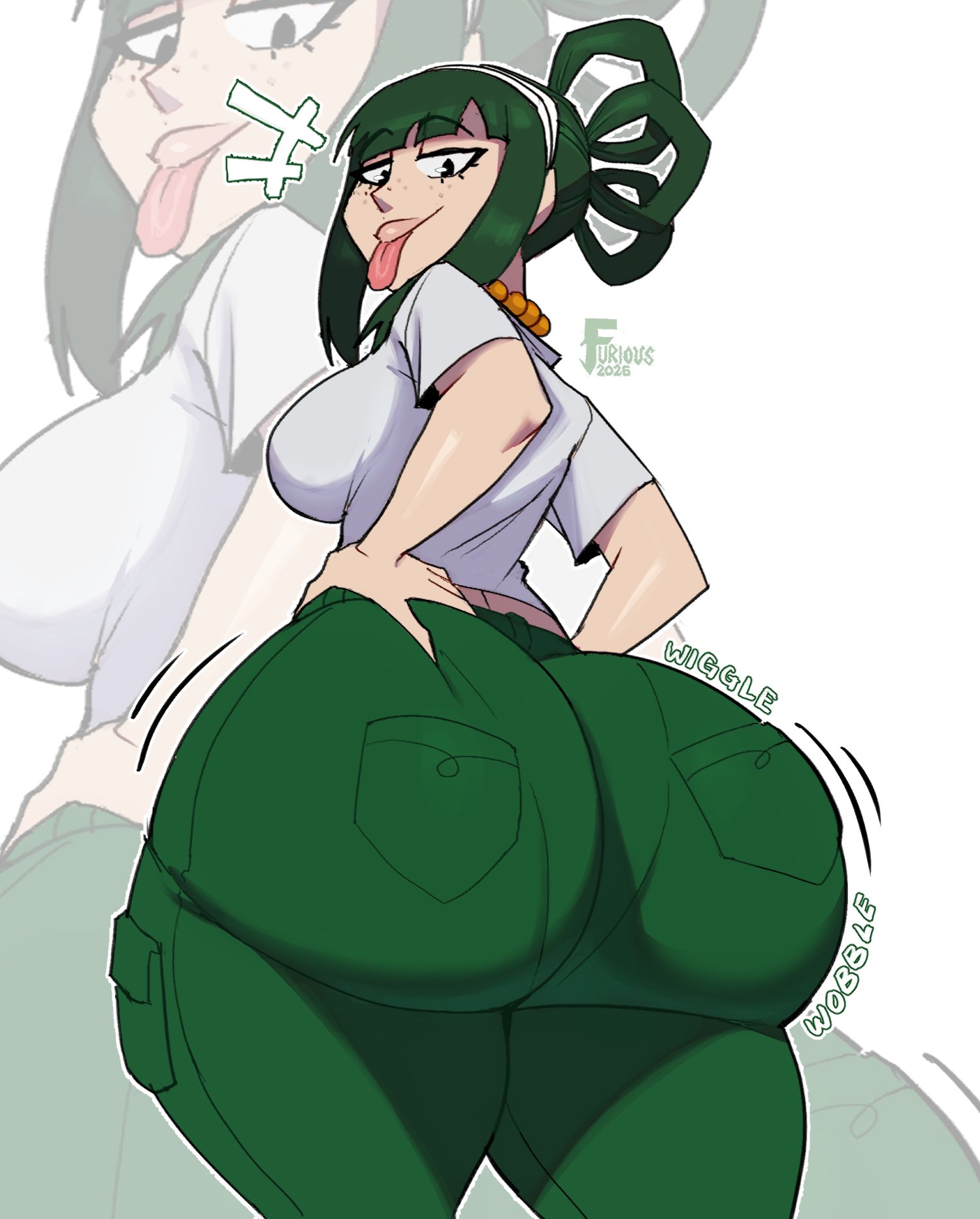 1girls, adult tsuyu, ass, big ass, big butt, big hips, big thighs, boku no hero academia, boobs, breasts, butt, curvaceous, curvaceous body, curvaceous female, curvaceous figure, curvaceous hips, curvaceous thighs, curvy, curvy body, curvy female, curvy figure, curvy hips, curvy thighs, female, female only, furiousart, gigantic ass, gigantic butt, gigantic hips, gigantic thighs, green hair, hips, huge ass, huge butt, huge hips, huge thighs, hyper, hyper ass, massive ass, massive butt, massive hips, massive thighs, medium boobs, medium breasts, medium tits, my hero academia, my hero academia (finale), post-timeskip, thick thighs, thighhighs, thighs, tits, tsuyu asui, voluptuous, voluptuous body, voluptuous female, wide hips, wide thighs, zrfurious