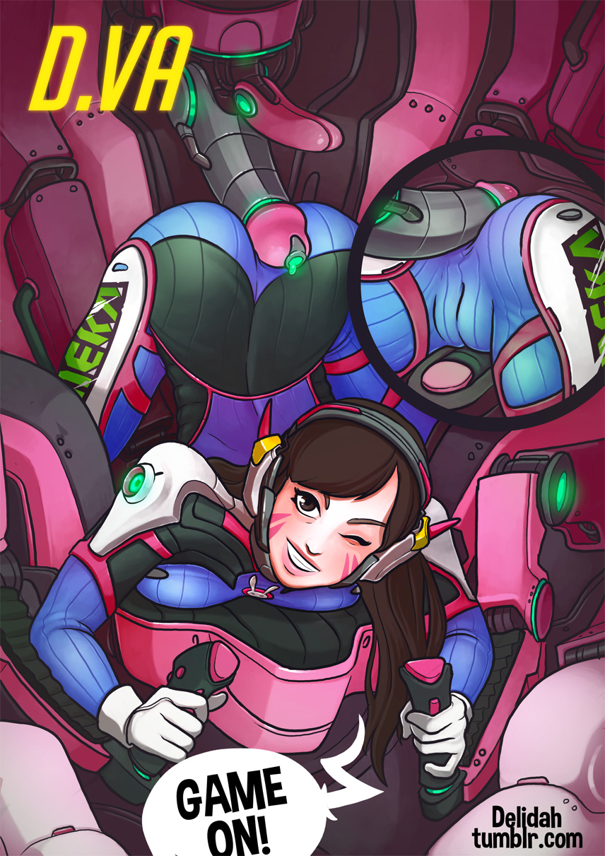 2d activision ass bent_over blizzard_entertainment bodysuit breast_press brown_hair cameltoe clothes clothing cockpit cute d.va delidah facial_marks female from_behind game gloves headphones human human_penetrated lips long_hair looking_at_viewer machine mecha meka on_stomach overwatch overwatch_2 pale_skin penis pilot play_of_the_game pussy robot robot_on_human robot_penis sex sex_machine skin_tight straddling suit tight_clothes top-down_bottom-up vehicle video_games whisker_markings