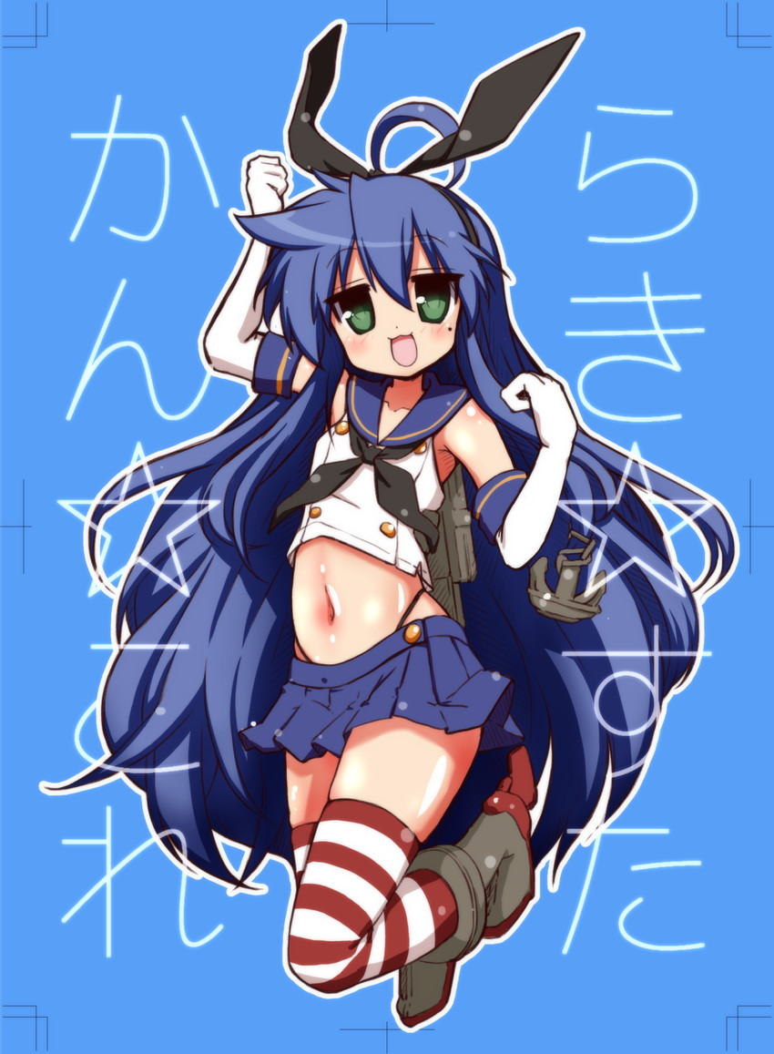 1girls artist_name cosplay female female_only kantai_collection konata_izumi lucky_star shimakaze_(kantai_collection)_(cosplay)