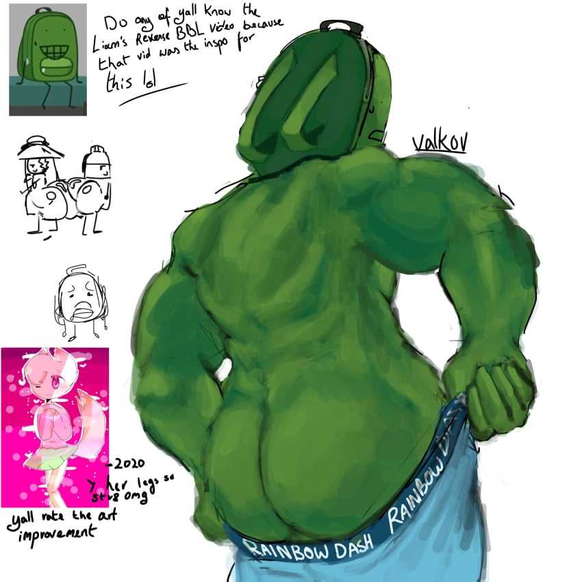 airy_(hfjone) ass background_characters backpack_(hfjone) bryce_hansen_(hfjone) gay hfjone humanized humanized_humorously liam_plecak_(hfjone) muscular muscular_male my_little_pony object_shows reupload sad smile smiley_face soda_bottle_(hfjone) valkov_(artist)