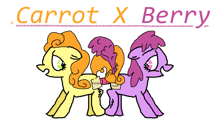 berry_punch_(mlp) berrypunch carrot carrot_top_(mlp) equine friendship_is_magic horse mammal mane my_little_pony pony sexponies smooth_skin text vegetable