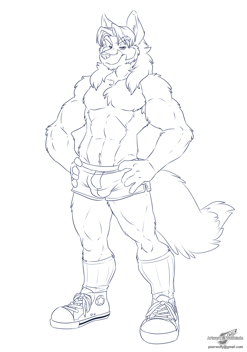 abs anthro_only canine clothing goosebumps goosebumps_(film) male male_only mammal monochrome no_humans pecs solo the_werewolf_of_fever_swamp torn_clothes were werewolf wolfblade