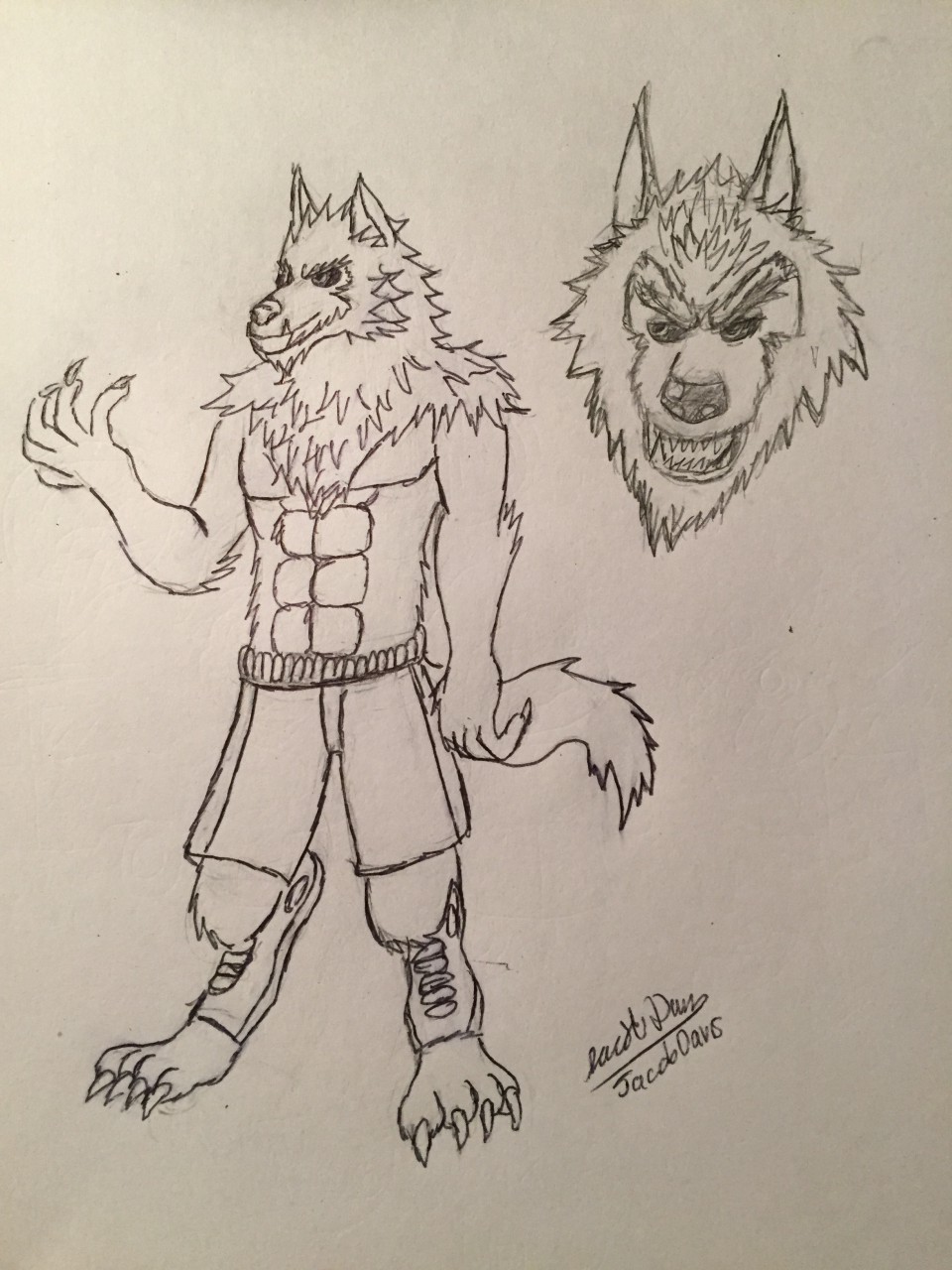 abs anthro_only canine clothing goosebumps goosebumps_(film) jacob_davis male male_only mammal monochrome no_humans pecs rough_sketch solo the_werewolf_of_fever_swamp torn_clothes were werewolf