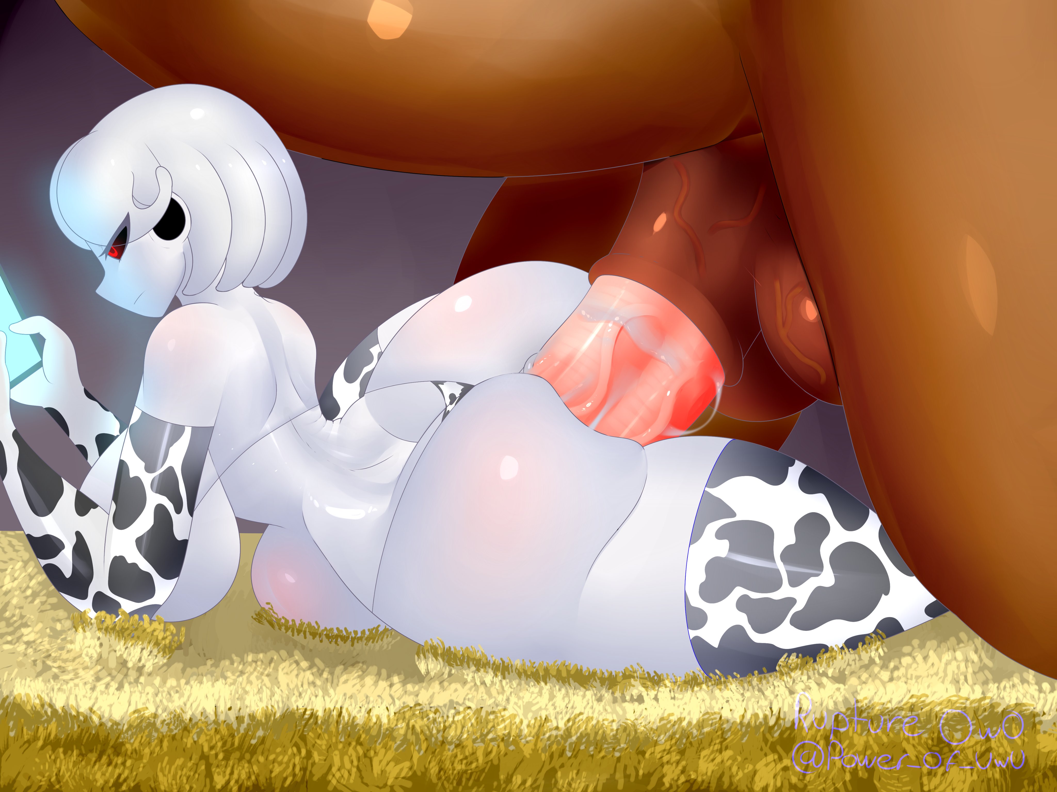 1boy, ass, big ass, big breasts, breasts, cum, cum inside, female, horse, horsecock, male, ruptureowo, unknown character, zoophilia