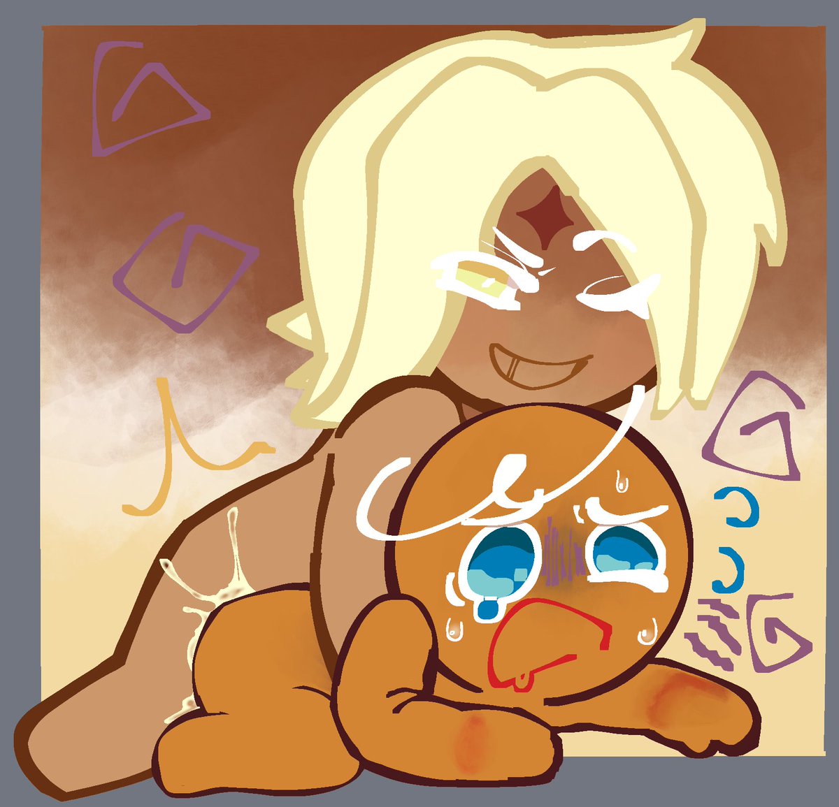 cookie run, cookie run kingdom, gay, gay sex, gingerbrave, male, male/male, popipoing, pure vanilla cookie, rape