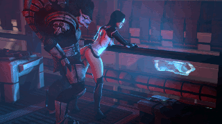 3d, animated, bluelight, female, krogan, mass effect, miranda lawson, source filmmaker