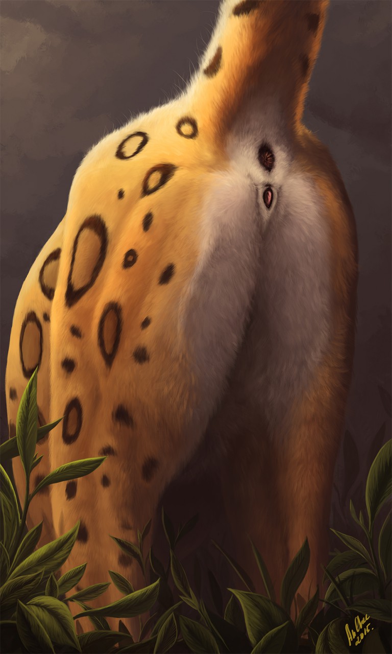 2015 anchee anus ass ass_up black_anus black_fur faceless_female feline female feral fur grass leaves leopard mammal mia nude outside presenting presenting_hindquarters pussy raised_tail solo spots white_fur yellow_fur