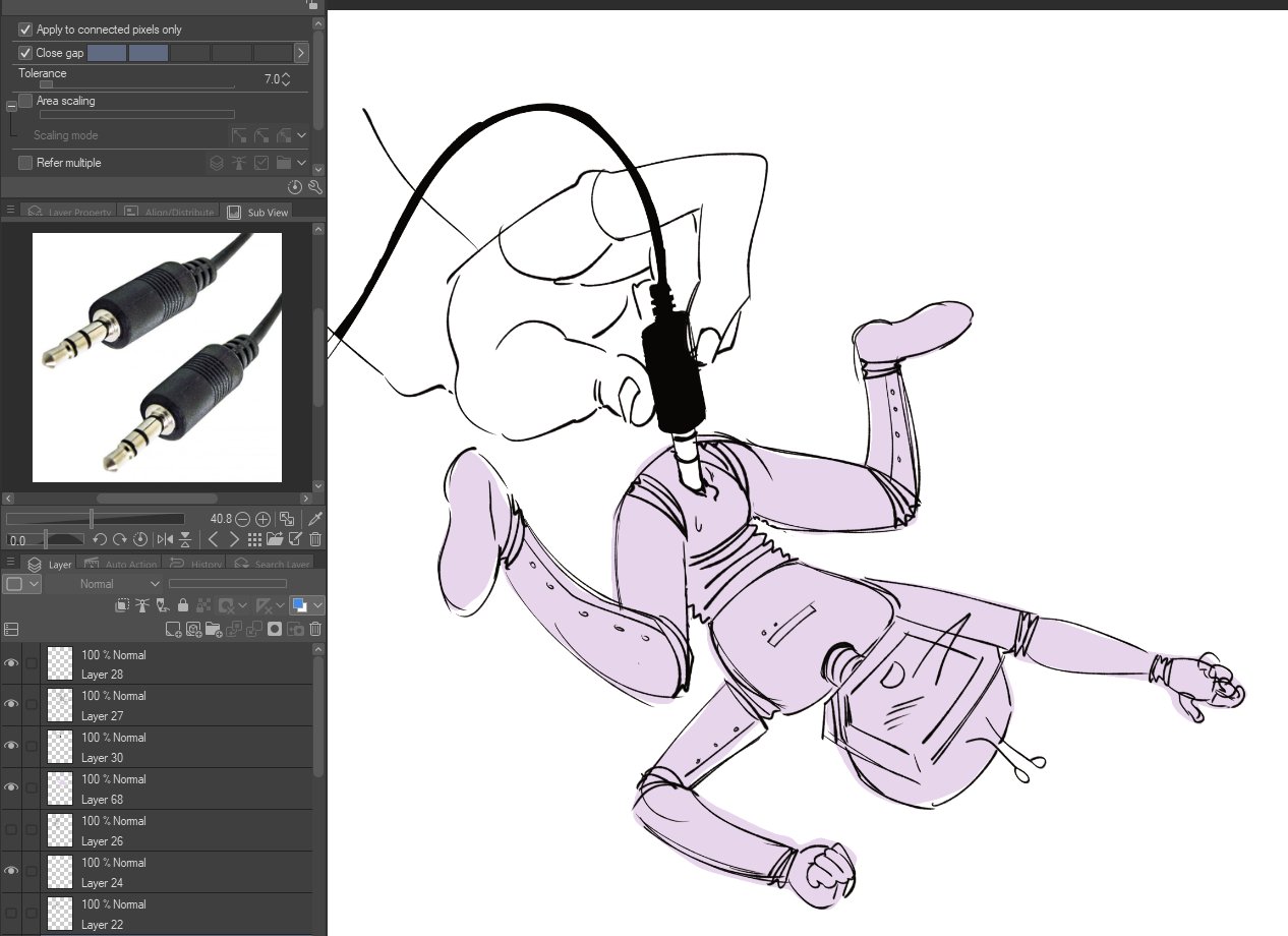 audio jack, deltarune, deltarune chapter 3, effortfuck, female, floating hands, micro, pussy, robot, screen face, sketch, tenna (deltarune), trans man, wire