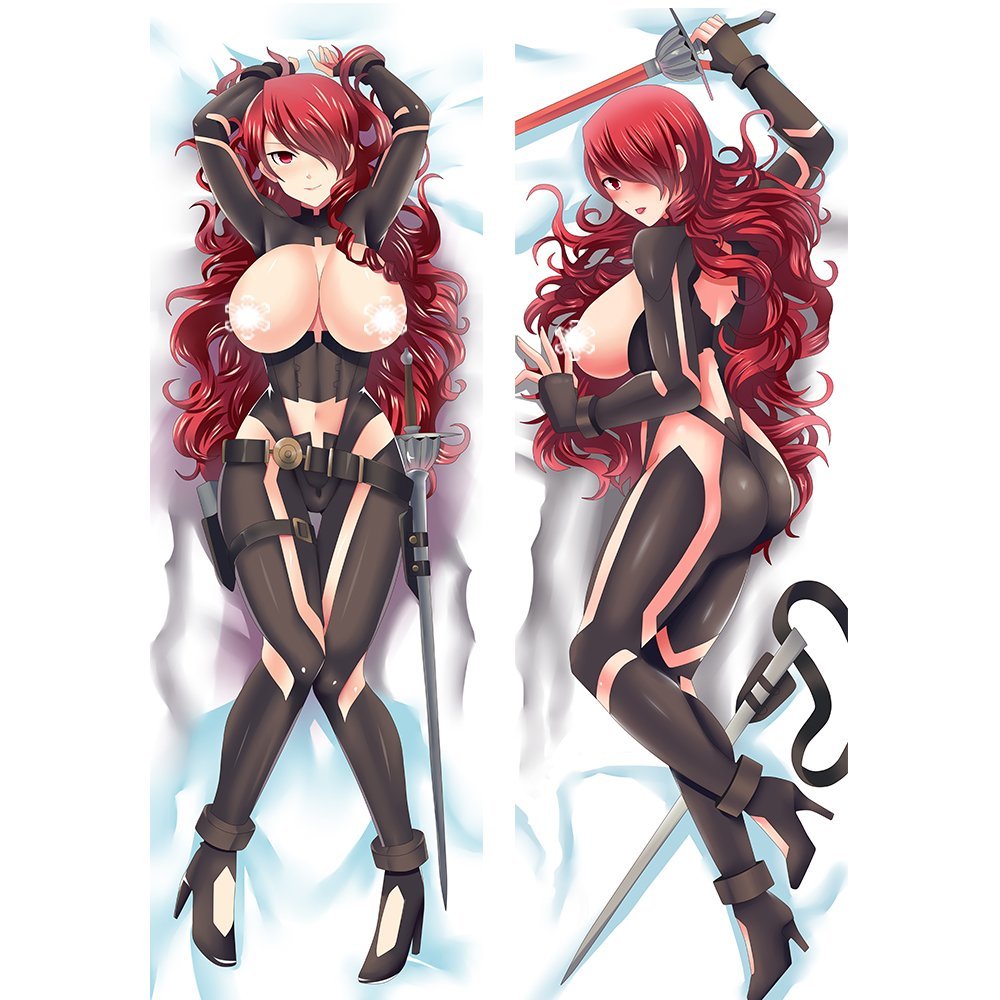 arms_up ass belt bodysuit breasts convenient_censoring curly_hair curvy dakimakura erect_nipples female framed_breasts hair_over_one_eye head_tilt high_heels huge_breasts impossible_clothes large_breasts light_smile lips long_hair long_legs looking_at_viewer lying mitsuru_kirijo navel on_back persona persona_3 persona_4:_the_ultimate_in_mayonaka_arena red_eyes red_hair revealing_clothes shibuki skin_tight snowflake solo sword wavy_hair weapon