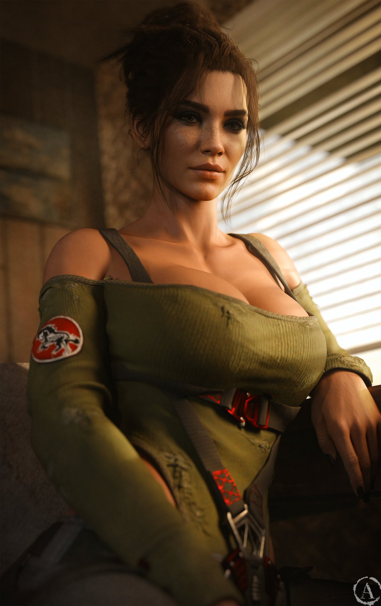 1girls 3d alf3d big_ass big_breasts breasts bust busty cd_projekt_red chest curvaceous curvy curvy_figure cyberpunk_2077 dark-skinned_female dark_skin digital_media_(artwork) female hips hourglass_figure huge_ass huge_breasts large_ass large_breasts legs mature mature_female panam_palmer slim_waist thick thick_hips thick_legs thick_thighs thighs video_game_character voluptuous waist wide_hips