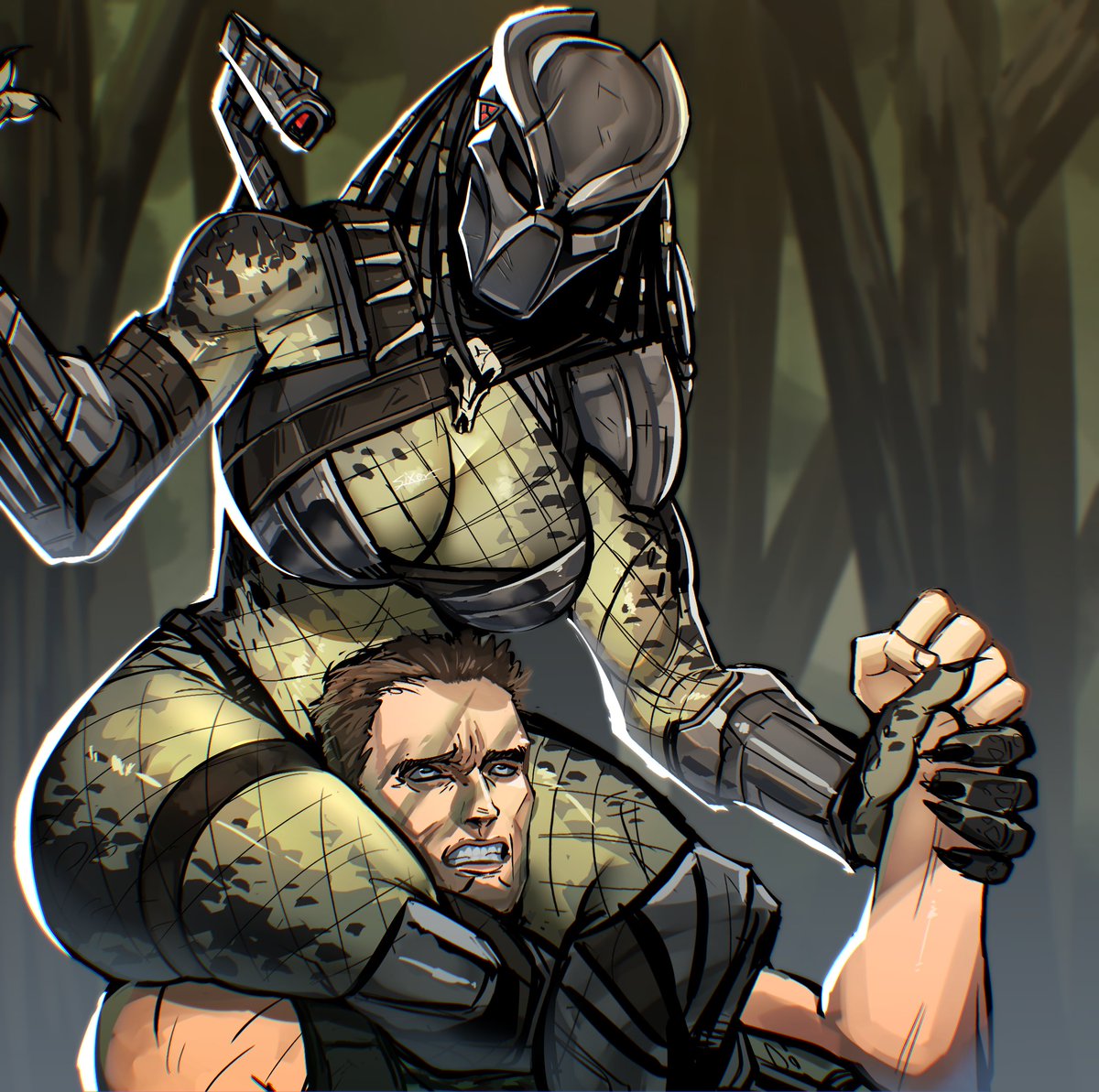 1boy 1boy1girl 1girls alien alien/human alien_girl alien_humanoid big_ass big_breasts big_thighs breasts bust busty chest curvaceous curvy curvy_figure digital_media_(artwork) dutch_schaefer female hips hourglass_figure huge_ass huge_breasts huge_thighs human humanoid large_ass large_breasts large_thighs legs light-skinned_male male/female mature mature_female mature_male predator predator_(franchise) sixer slim_waist straight thick thick_hips thick_legs thick_thighs thighs voluptuous waist wide_hips wide_thighs yautja