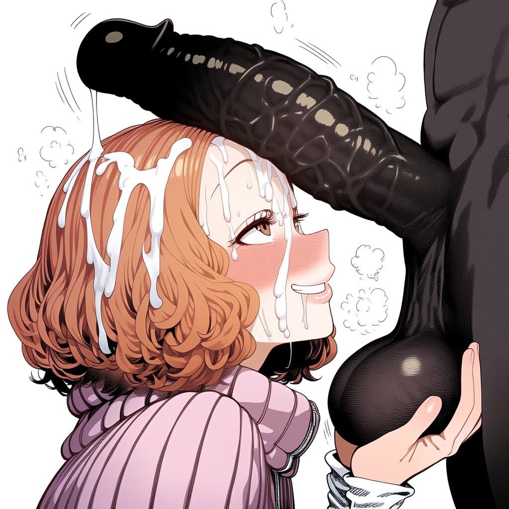 ai generated, balls, balls grab, big black cock, bukkake, clothed, cock worship, cum on face, cumdrip, dark skin, dark-skinned male, drool, female, haru okumura, huge balls, huge cock, looking at penis, looking up, male, naughty face, nose blush, penis, penis on face, persona, persona 5, saliva, seductive, seductive eyes, seductive look, seductive smile, takeaway, veiny penis, very dark skin