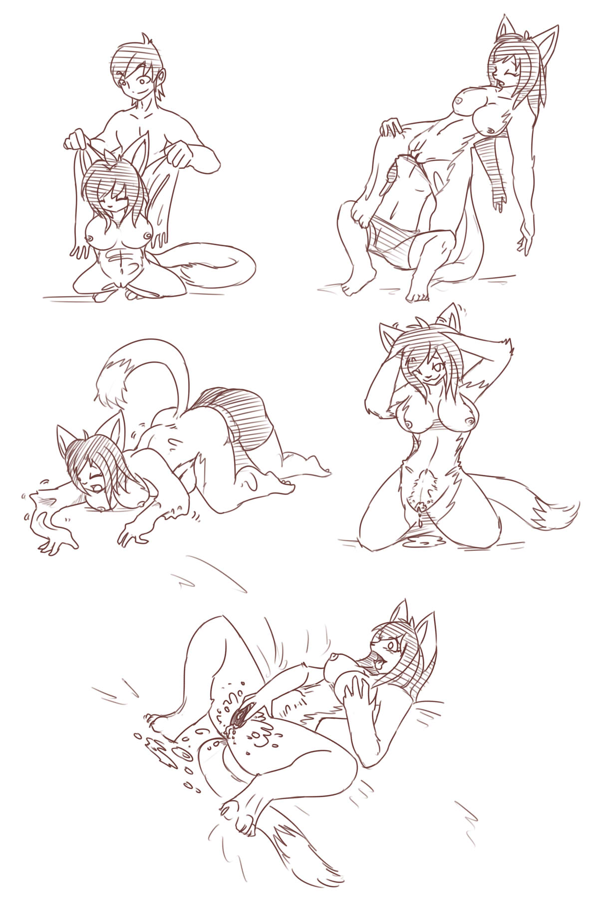 2012 all_fours animate_inanimate anthro areola bent_legs biped black_hair blush bodily_fluids bottomwear breasts bulge closed_eyes clothed clothing costume countershade_fur countershade_torso countershading crawling crouching detailed_bulge duo erection feet felid female female_anthro fondling fur fursuit gender_transformation genital_fluids genital_outline genitals hair hi_res human human_to_anthro kneeling living_clothing lying male male_human mammal markings masturbation monochrome mtf_transformation mxl nippled nipples nude on_back open_mouth paws penis_outline pussy satisfied_look self_fondle simple_background smile soft_vore solo_focus species_transformation spread_legs spread_pussy spreading standing suit_transformation tail tail_markings toes tongue tongue_out transformation underwear underwear_only vaginal_fluids vaginal_masturbation vaginal_penetration vore white_body white_fur