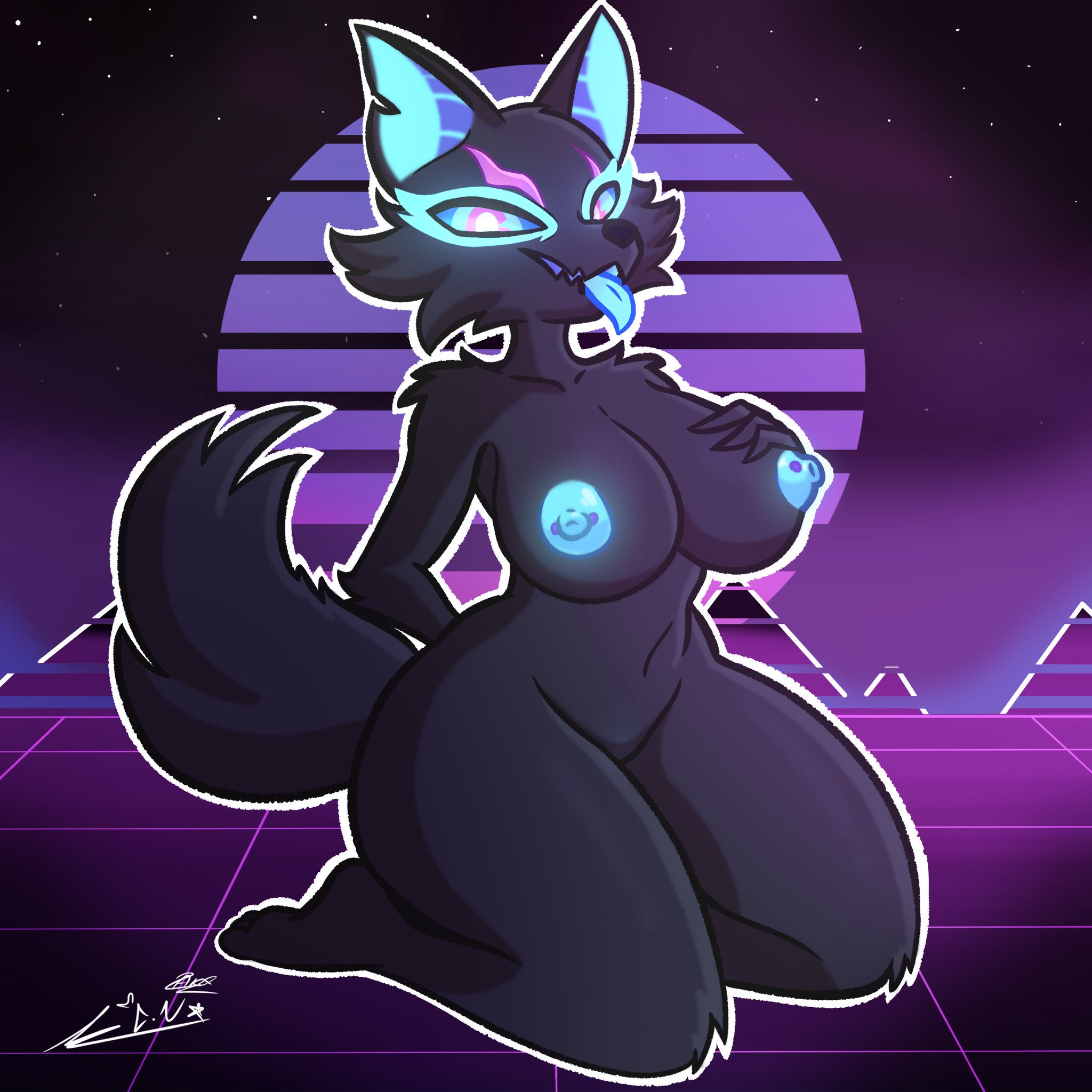 1girls, 2023, anthro, chaclaveloz, epic games, female, female only, fortnite, furry, furry female, furry only, nude, nude female, pack leader highwire, tagme