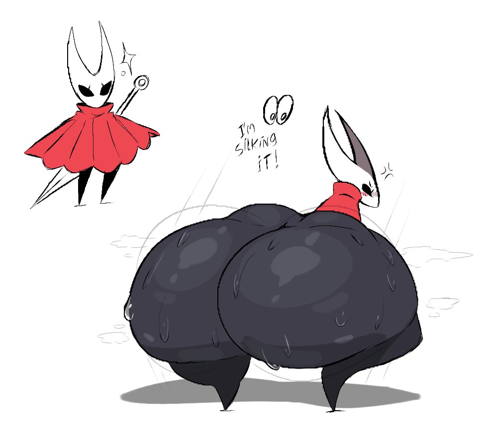 1girls, anger vein, angry, ass, ass bigger than head, ass bigger than torso, big ass, fat ass, female, furry, hollow knight, hollow knight (franchise), hollow knight: silksong, hornet (hollow knight), hyper, hyper ass, kumomogi, looking back, massive ass, shaking ass, solo female, tagme, talking, thick thighs, twerking