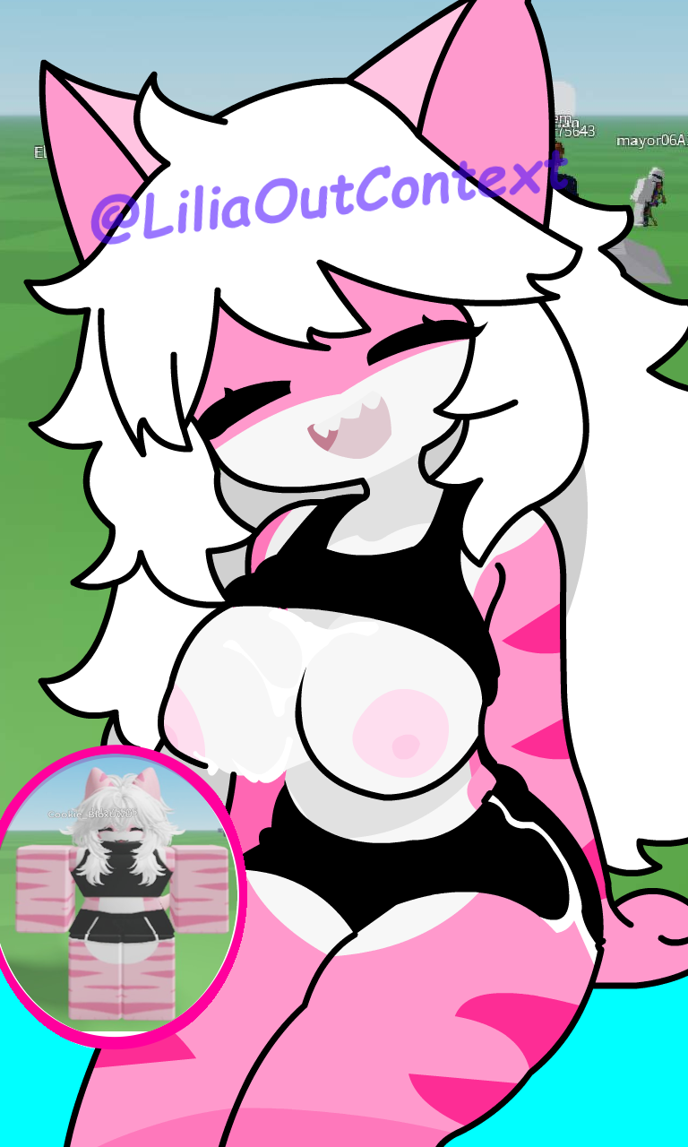 1girls background big_breasts big_breasts black_shorts black_topwear closed_eyes colored_skin dolphin_shorts exposed_breasts flashing_breasts furry furry_female furry_girl furry_only innocent liliaoutcontext long_hair nipples nudity pink_nipples pink_skin roblox robloxian shark_girl shorts sitting tagme watermark white_breasts white_hair