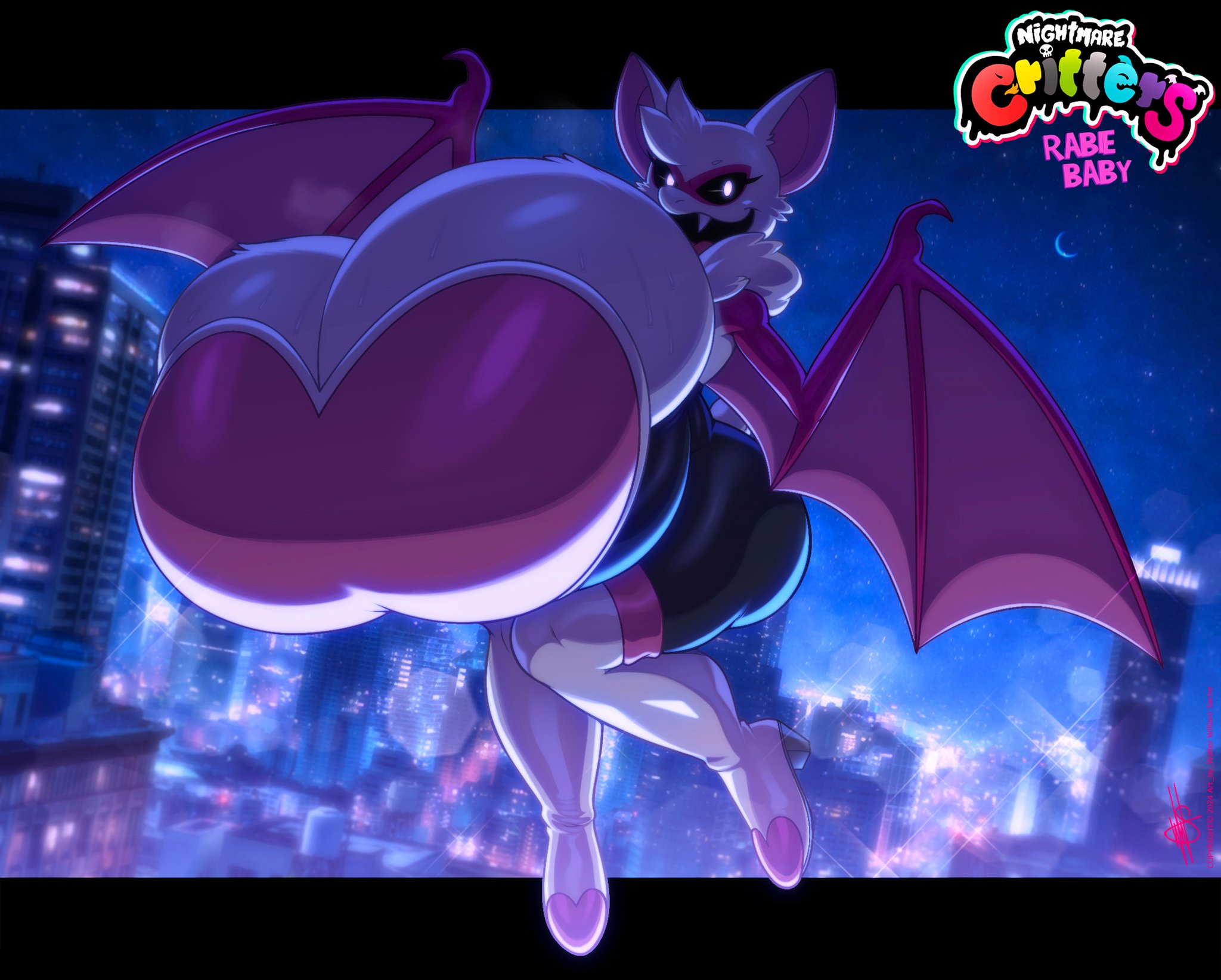 1girls, 2024, 2024s, 2d, 2d (artwork), 2d artwork, absurd res, absurdres, anthro, anthro female, anthro only, anthrofied, armless, bat, bat ears, bat girl, bat humanoid, bat wings, big breasts, bodily fluids, breasts, character name, chiropteran, chiropteran humanoid, clothed, clothing, cosplay, critters (poppy playtime), crossover cosplay, digital art, digital drawing, digital drawing (artwork), digital media, digital media (artwork), digital painting, digital painting (artwork), eyelashes, fangs, female, female anthro, female focus, female only, flying, full body, fur, furry, furry female, furry only, gigantic breasts, hi res, huge breasts, hyper, hyper breasts, large breasts, looking at viewer, membrane (anatomy), membranous wings, nightmare critters, no humans, open mouth, open smile, pink inner ear, pink wings, poppy playtime, poppy playtime (chapter 4), rabie baby (poppy playtime), rouge the bat (cosplay), sega, smiling critters, solo, solo female, solo focus, sonic (series), sonic the hedgehog (series), sweaty breasts, tagme, tail, teeth, thick thighs, thighs, tight clothing, vampire bat, vampire teeth, vibrant colors, video games, walter sache, white body, white ears, white eyes, white fur, white skin, white tail, wide hips, wings, wsache2020