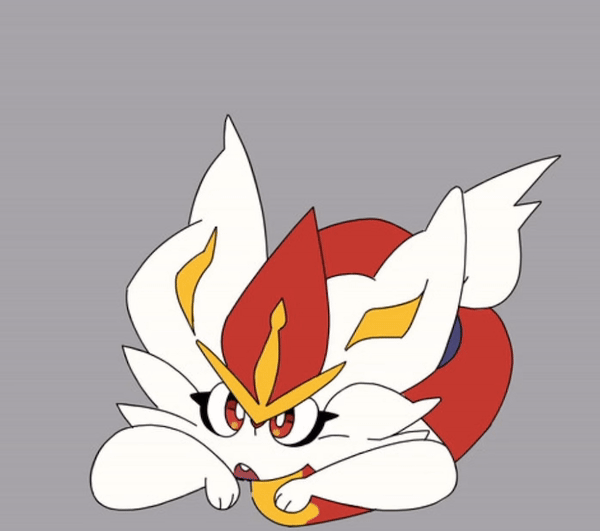 ambiguous_gender animated animated animated anthro ass butt_shake cinderace face_down_ass_up head_down_ass_up looking_at_viewer open_mouth pokemon pokemon_(species) rabbit white_fur