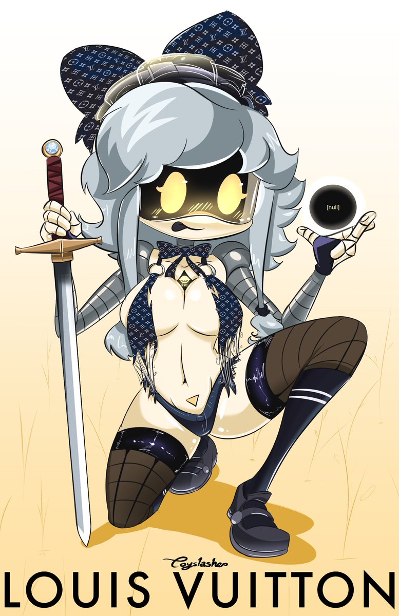 1girls, 2d, cyn (murder drones), female, female only, murder drones, robot, robot girl, robot humanoid, solo, sword, tagme, toyslasher